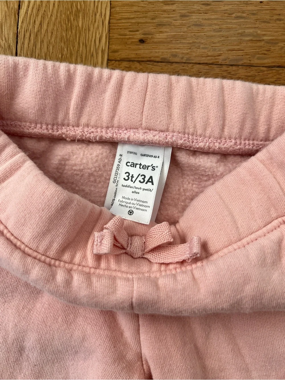 Carter’s Girls' Pink Hoodie & Cargo Joggers Ballerina Set